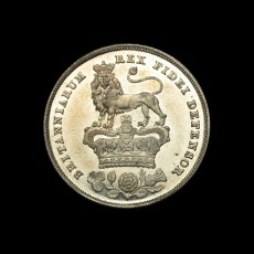 George IV proof shilling reverse