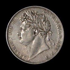 George IV 1823 first reverse halfcrown obverse