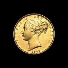 1848 sovereign obverse