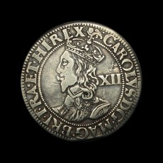 Charles I shilling obverse