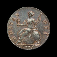 George III halfpenny reverse