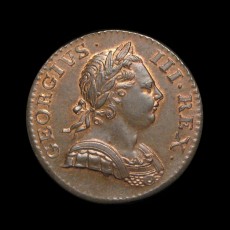 George III halfpenny obverse