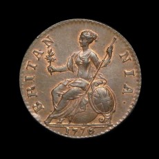 George III halfpenny reverse