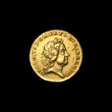 George I quarter guinea obverse