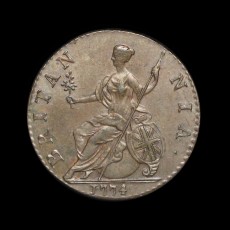 George III halfpenny reverse