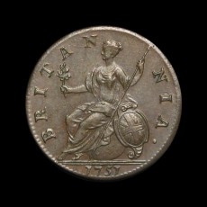 George II halfpenny reverse