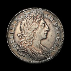William III halfcrown obverse