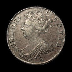 Anne halfcrown obverse