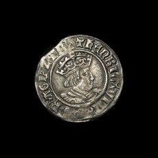 Henry VIII halfgroat obverse