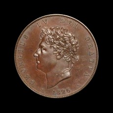 George IV halfpenny obverse