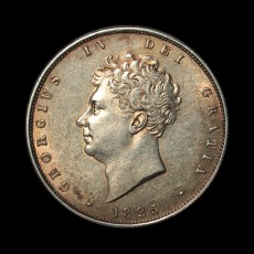 George IV halfcrown obverse