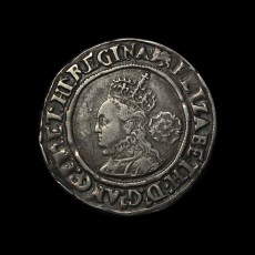 Elizabeth I sixpence obverse