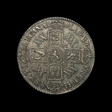 William and Mary shilling reverse