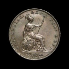 Victoria halfpenny reverse