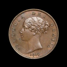 Victoria halfpenny obverse