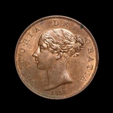 Victoria halfpenny obverse