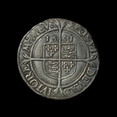 Elizabeth I sixpence reverse