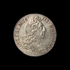 William III sixpence obverse
