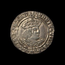 Henry VIII groat obverse