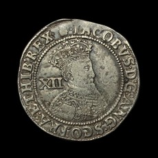 James I shilling obverse