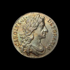 Charles II shilling obverse