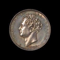 George IV sixpence obverse
