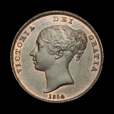 1854 penny obverse