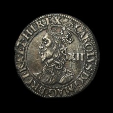 Charles I shilling obverse