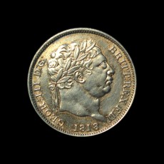 George III shilling obverse