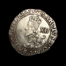 Charles I shilling obverse