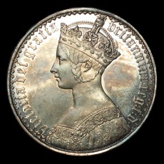 1847 crown obverse