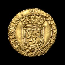 James VI sword and sceptre piece obverse