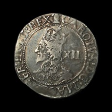 Charles I shilling obverse