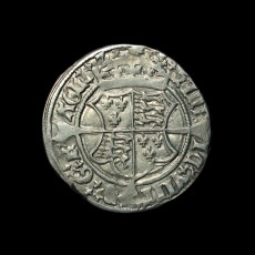 Henry VIII harp groat obverse