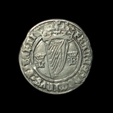 Henry VIII harp groat reverse