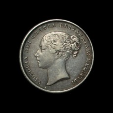 1850 shilling obverse