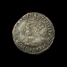 Philip and Mary groat obverse