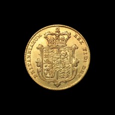 1827 half sovereign reverse