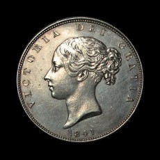 Victoria halfcrown obverse