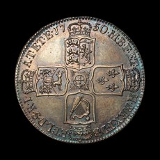 1750 halfcrown reverse