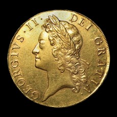 George II five guineas obverse