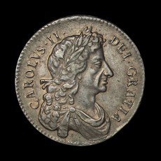 Charles II halfcrown obverse