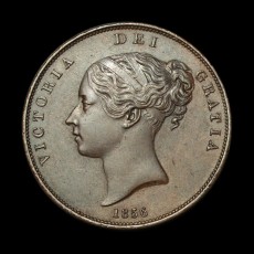 1856 penny obverse