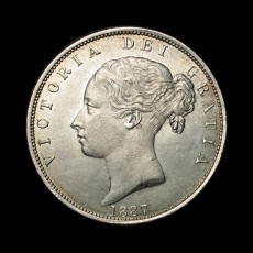 Victoria halfcrown obverse