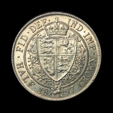 Victoria halfcrown reverse