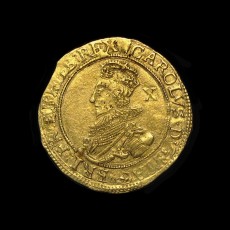 Charles I double-crown obverse