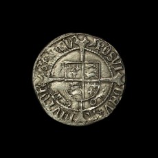 Henry VII halfgroat reverse
