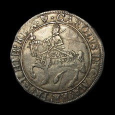 Charles I halfcrown obverse