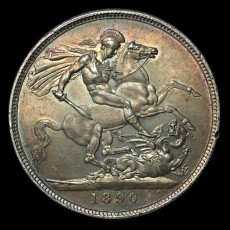 Victoria crown reverse