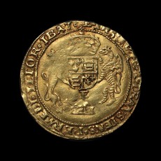 Edward VI half sovereign reverse